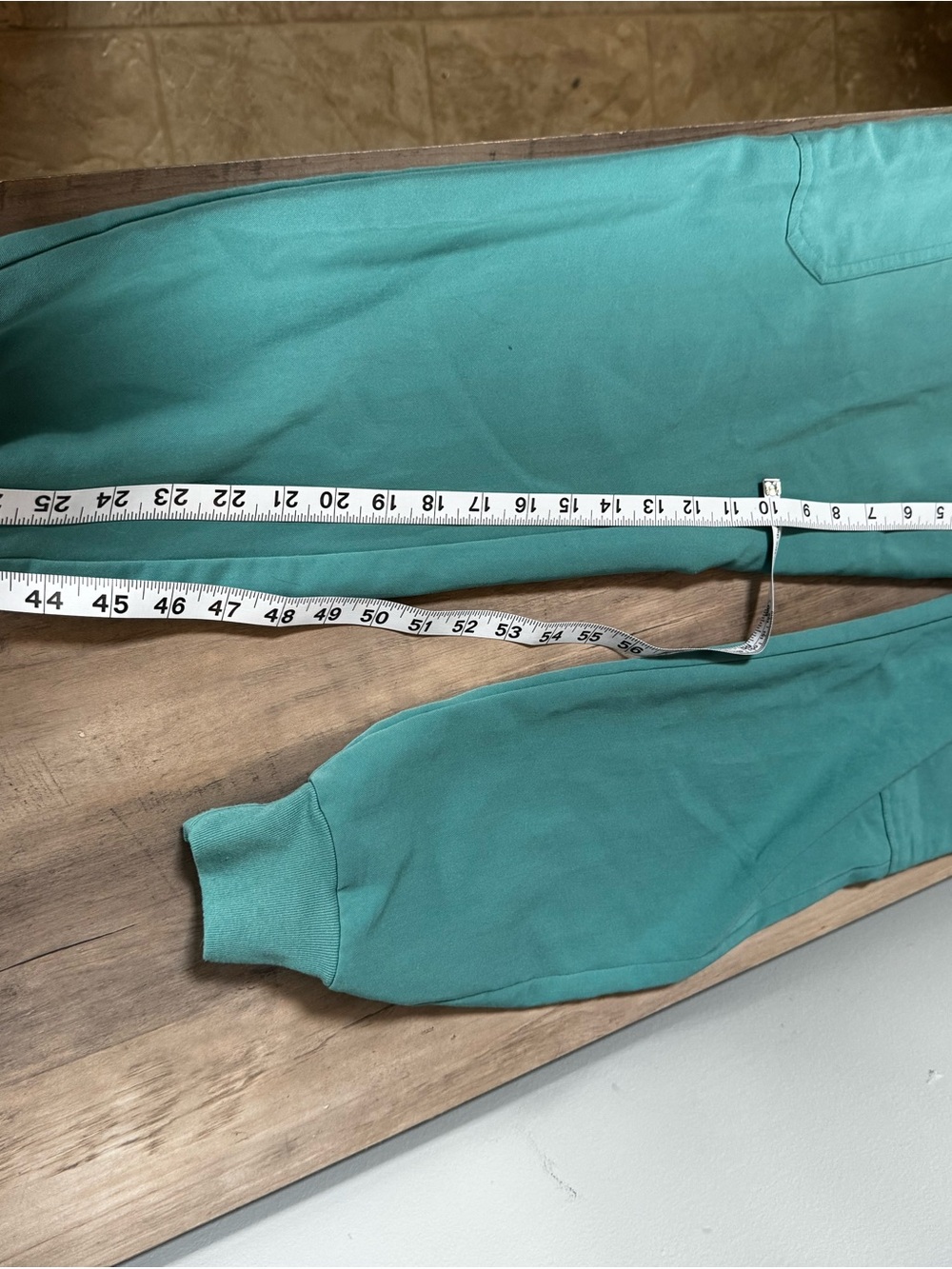 Figs Teal Slim Cargo Scrub Pants - Picture 7 of 8